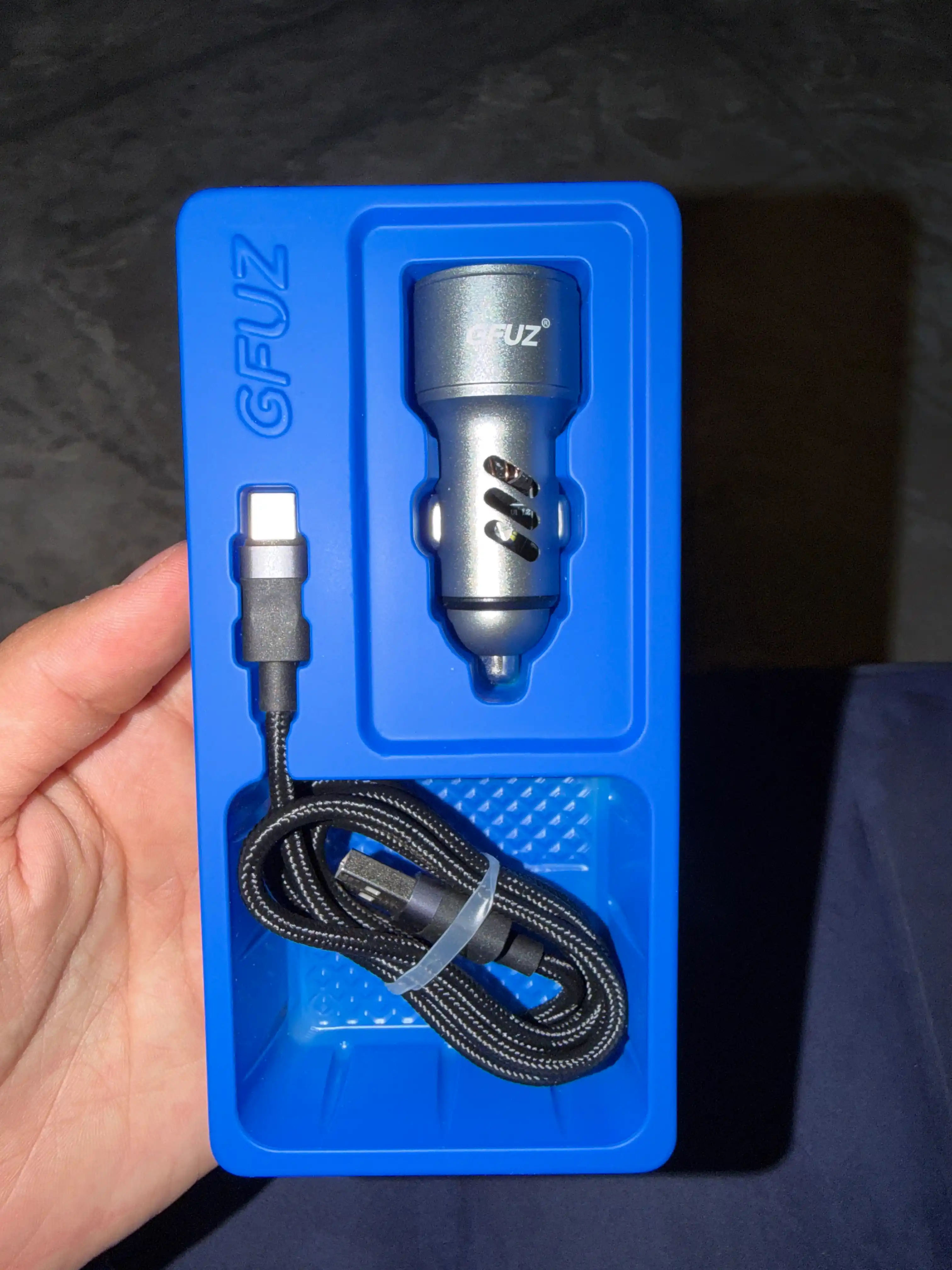 Автомобильное зарядное устройство 55W, Type-C и USB порт