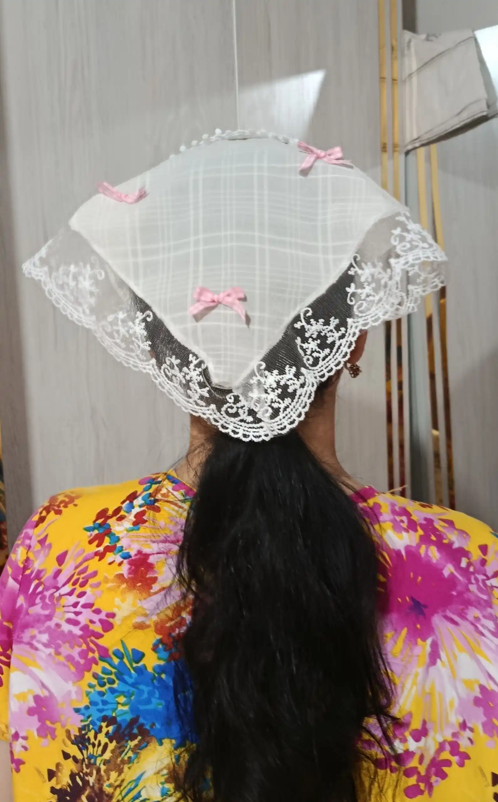 Ayollar va qizlar uchun bandana, kosinka, gipyurli romol, baska