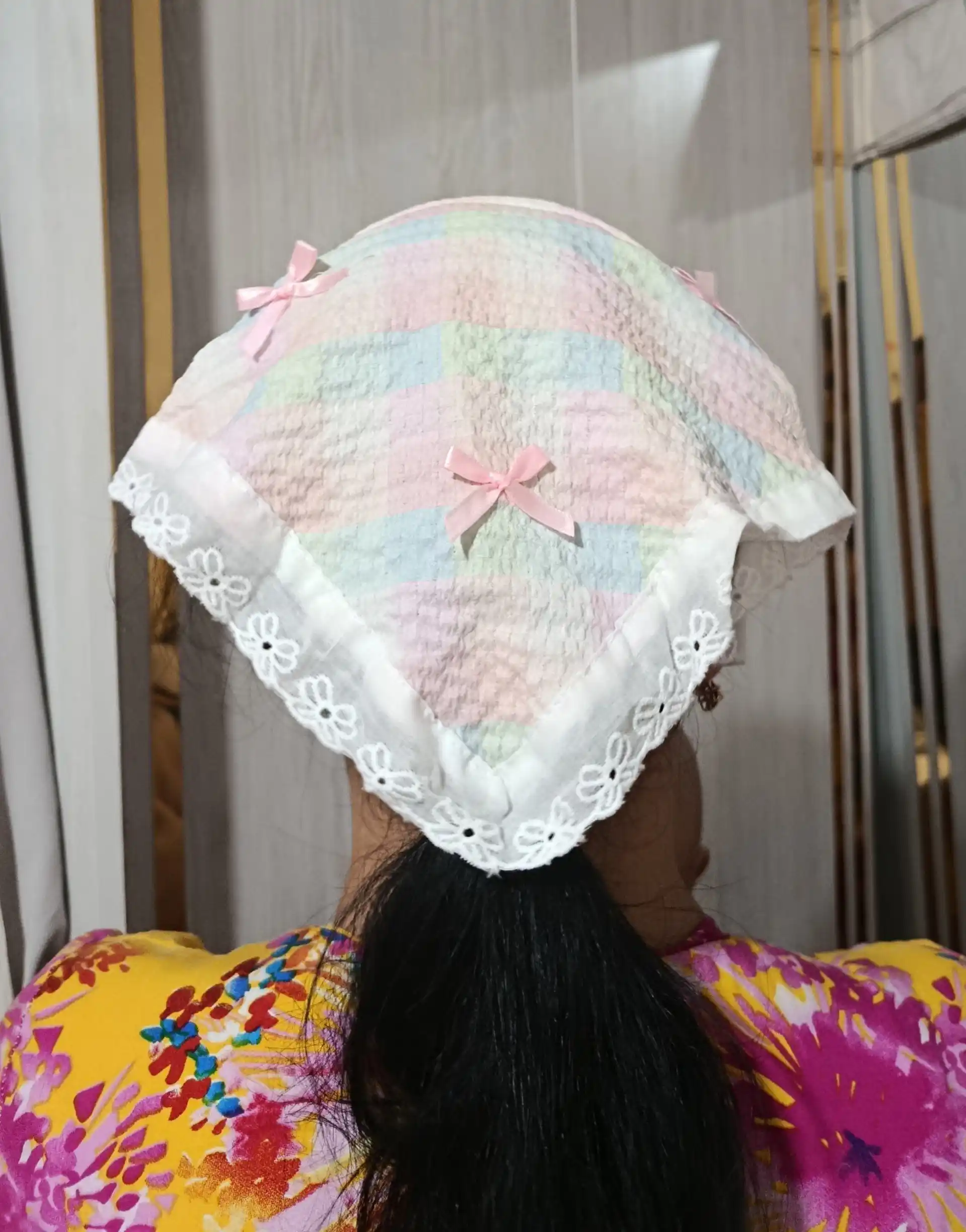 Ayollar va qizlar uchun bandana, kosinka, gipyurli romol, baska