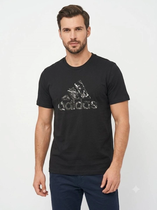 Футболка Adidas, 100% хлопок, для мужчин - 