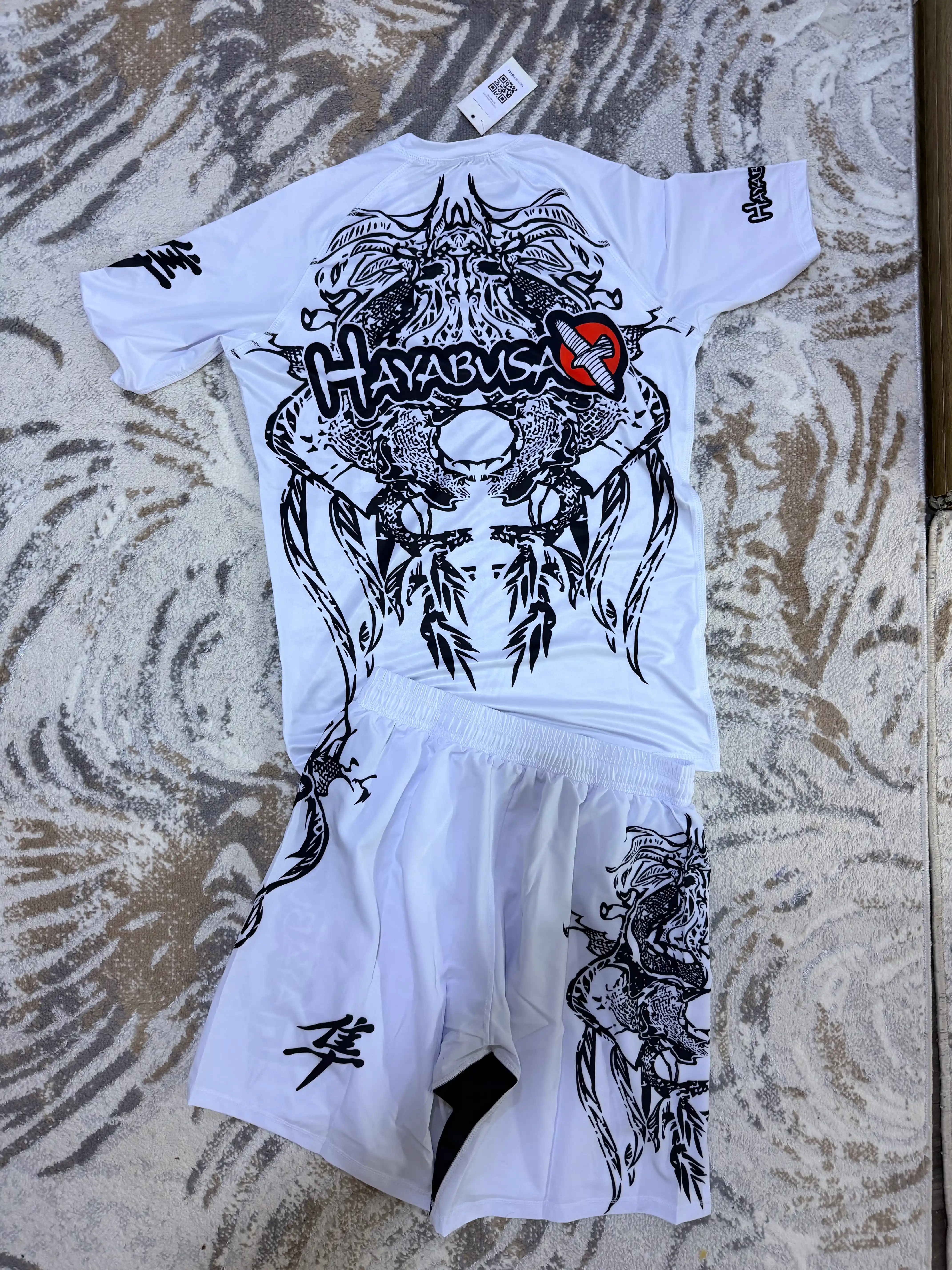 MMA, BJJ, greppling va mashg‘ulotlar uchun Hayabusa rashgard va shortiklari