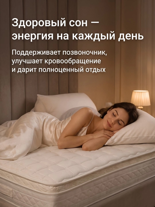 Polarra ortopedik matras, 150x200, mustaqil prujinali o‘rta qattiqlikda