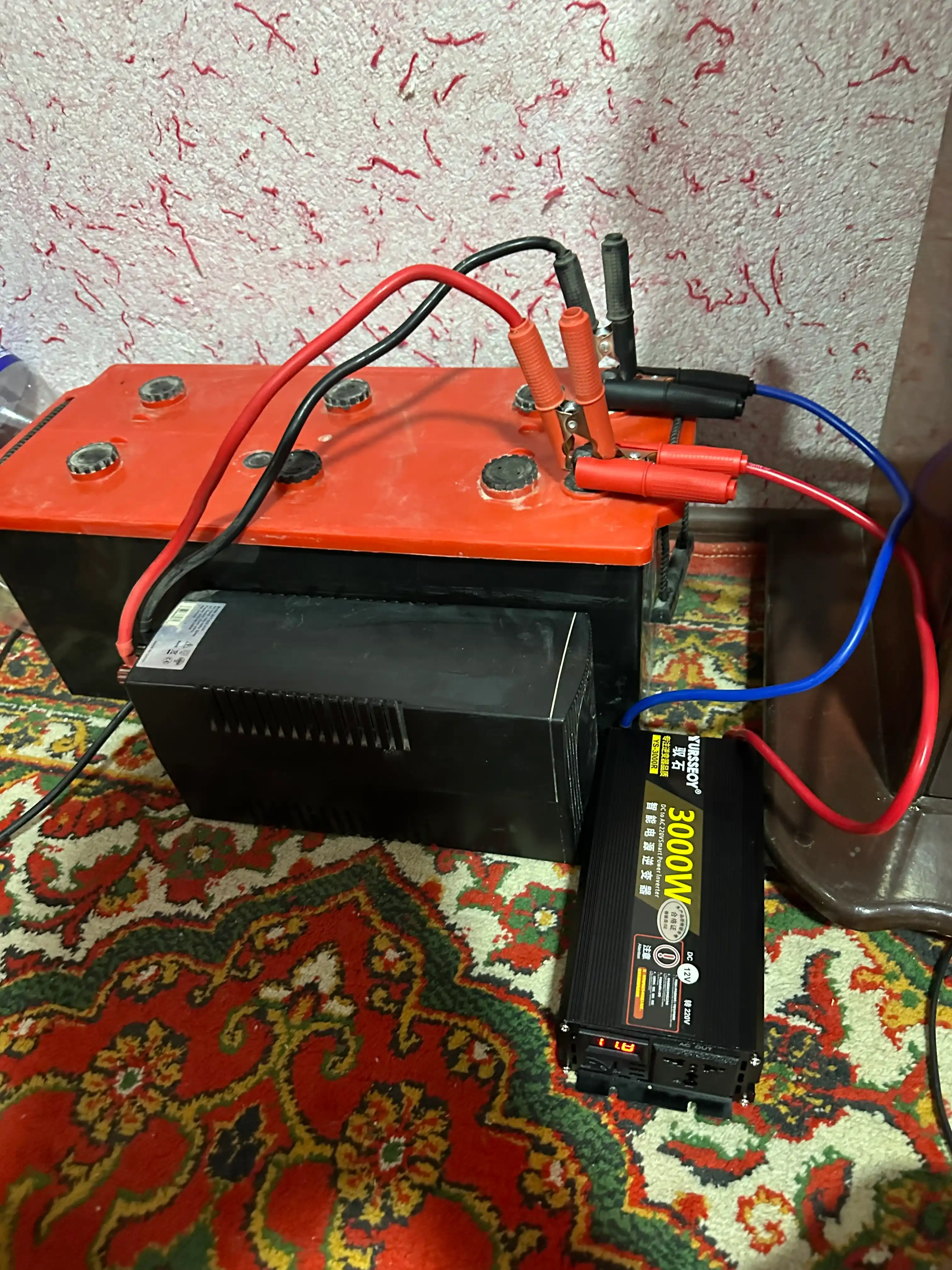 Инвертор автомобильный 12V – 220V, Мощность 3000W пиковая, 1500W номинальная 