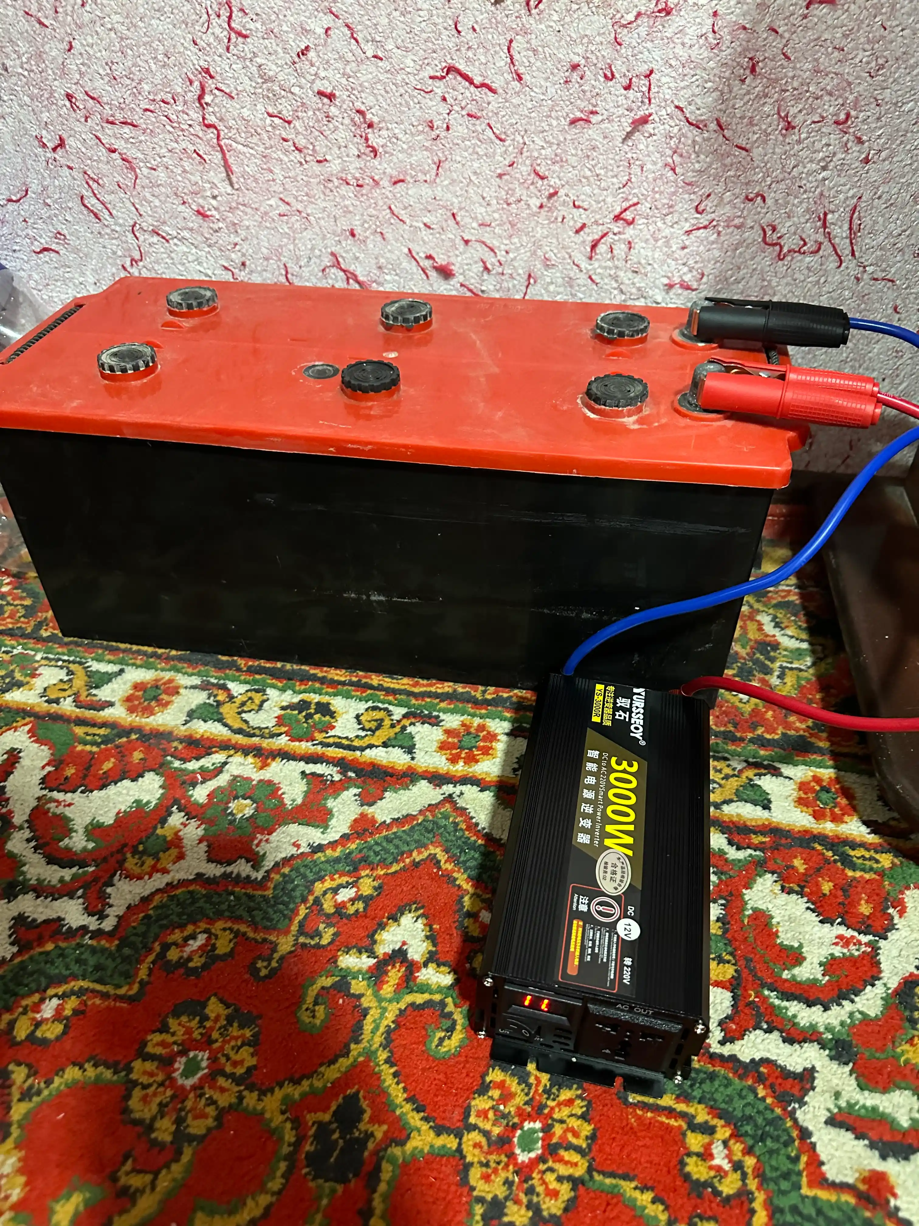 Инвертор автомобильный 12V – 220V, Мощность 3000W пиковая, 1500W номинальная 