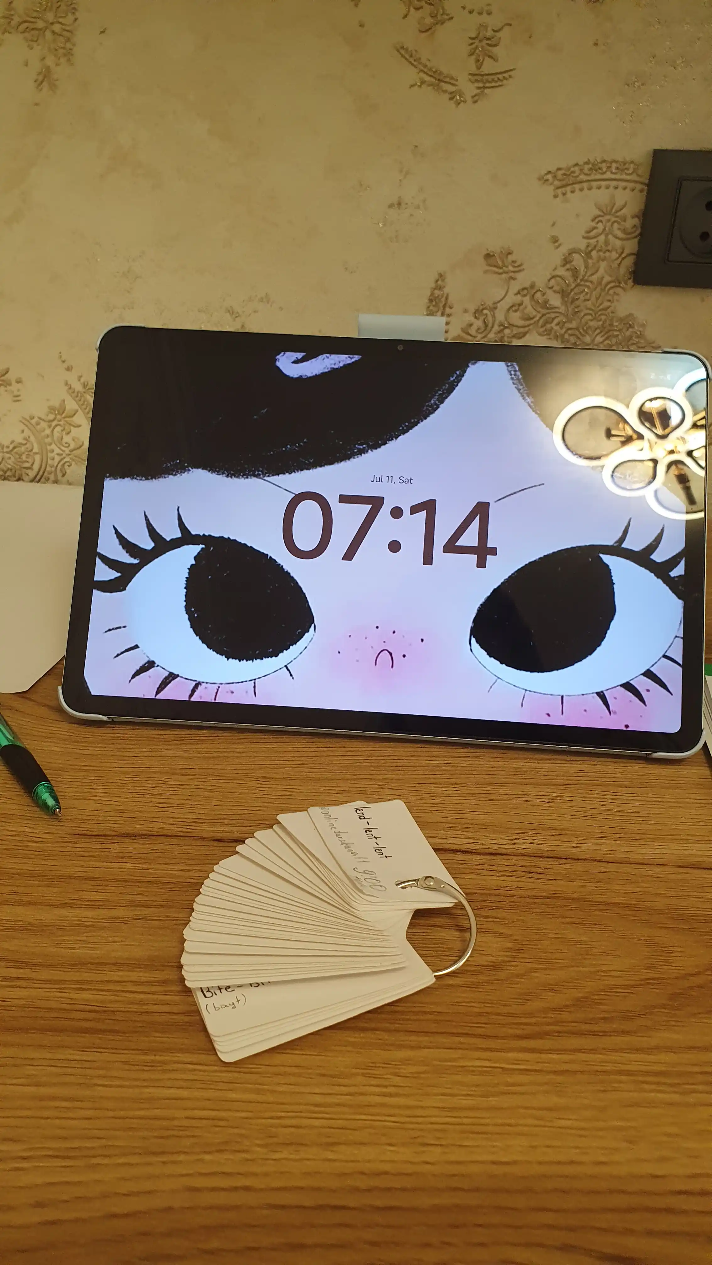 Flash card, stikr, soʻz yodlash uchun karta toplami 100 varoqchali
