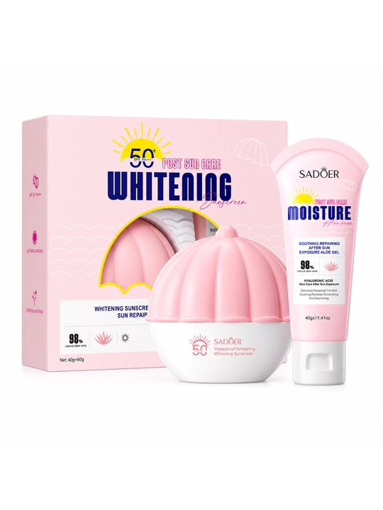 Quyoshdan himoyalovchi aloe kremi va geli 40g+60g SPF50+ PA+++