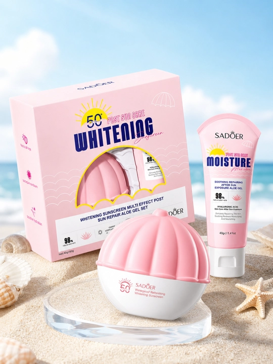 Quyoshdan himoyalovchi aloe kremi va geli 40g+60g SPF50+ PA+++