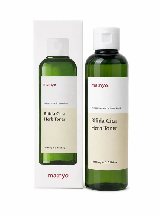 Manyo Bifida Cica Herb Toner тонер для лица, увлажняющий и успокаивающий, 210 мл
