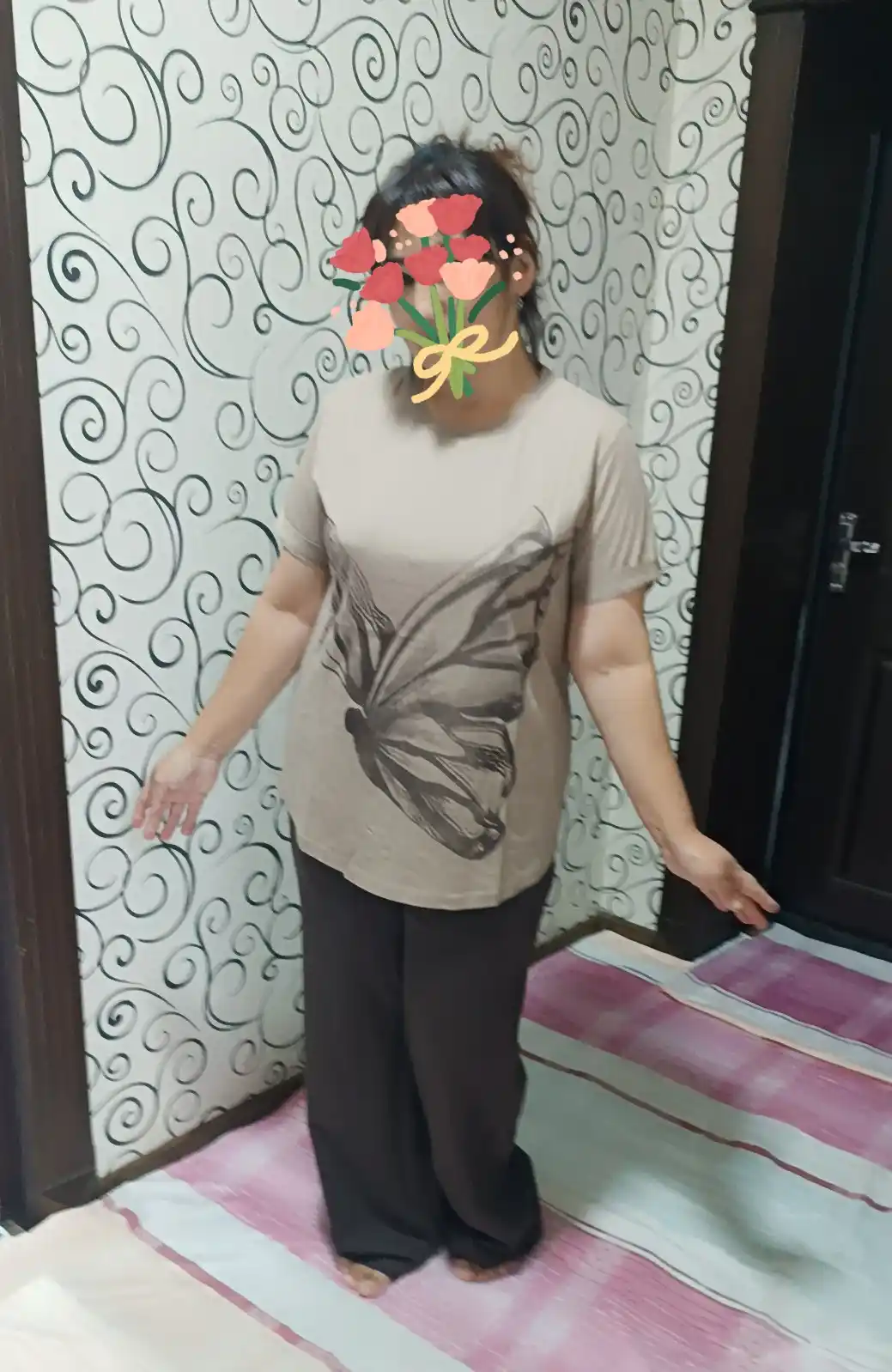 Ayollar sport kostyumi, ikki qismli, katta o'lchamli, printli, ASANTA 1