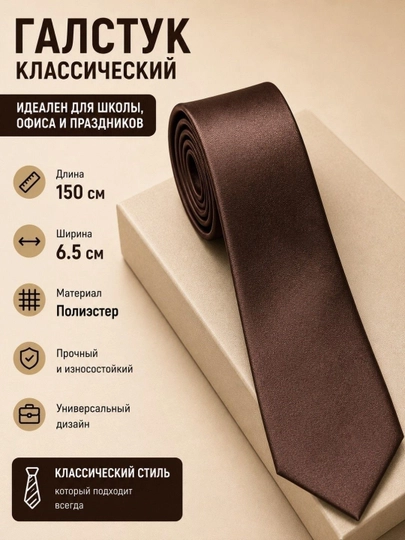Мужской классический галстук – для работы, праздников и официальных мероприятий - 