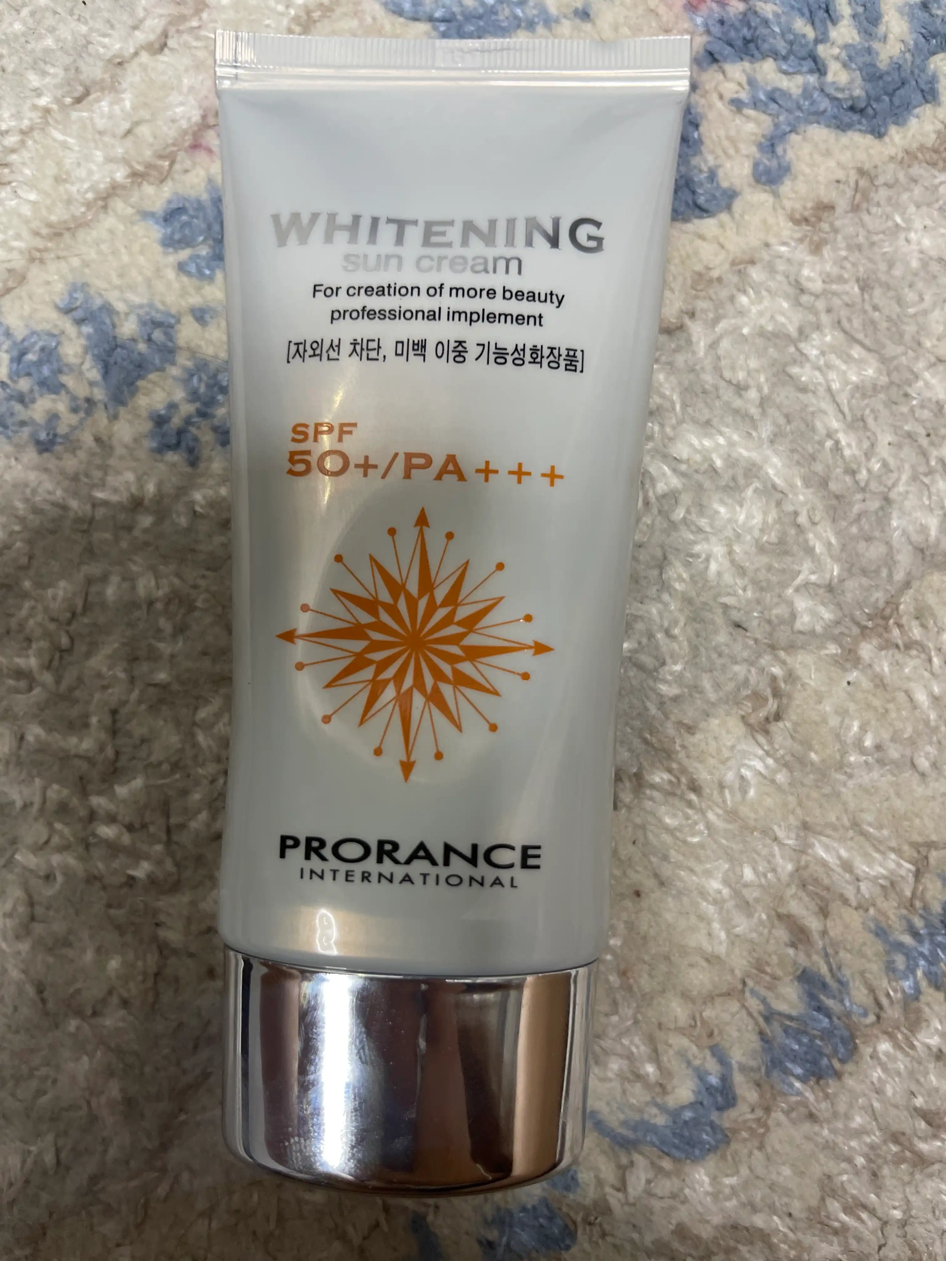 Солнцезащитный крем Prorance Whitening Sun cream SPF 50+, PA+++ 70 мл