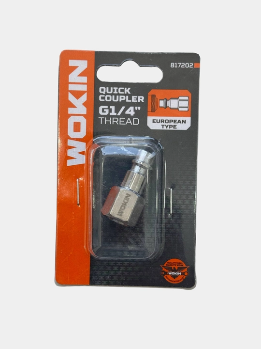 G1/4 rezbali – Ø8 mm kompressor shlangi uchun metall o‘tish moslamasi - 