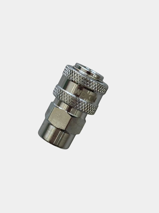 G1/4 rezbali – Ø8 mm kompressor shlangi uchun metall o‘tish moslamasi