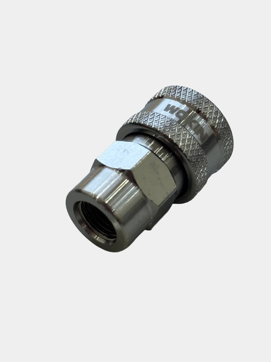 G1/4 rezbali – Ø8 mm kompressor shlangi uchun metall o‘tish moslamasi