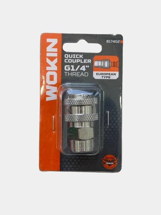 G1/4 rezbali – Ø8 mm kompressor shlangi uchun metall o‘tish moslamasi - 