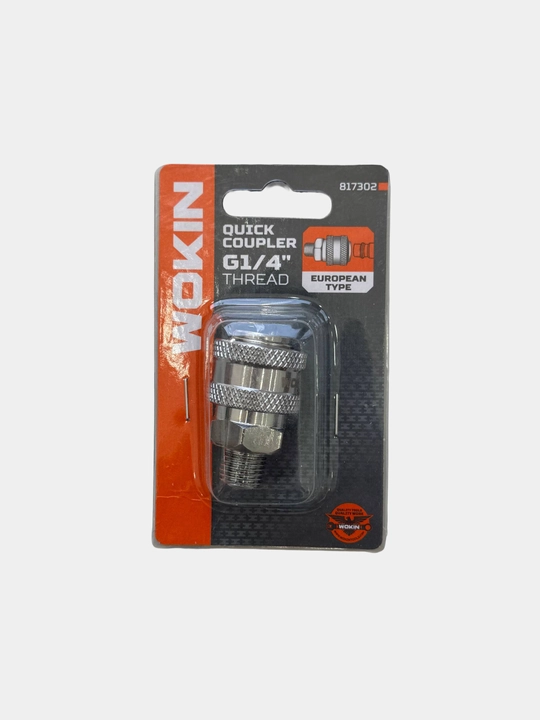 G1/4 rezbali – Ø8 mm kompressor shlangi uchun metall o‘tish moslamasi - 