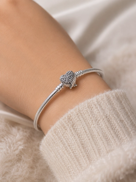Серебряный браслет Pandora Moments Сердце и Крылья 593680C01