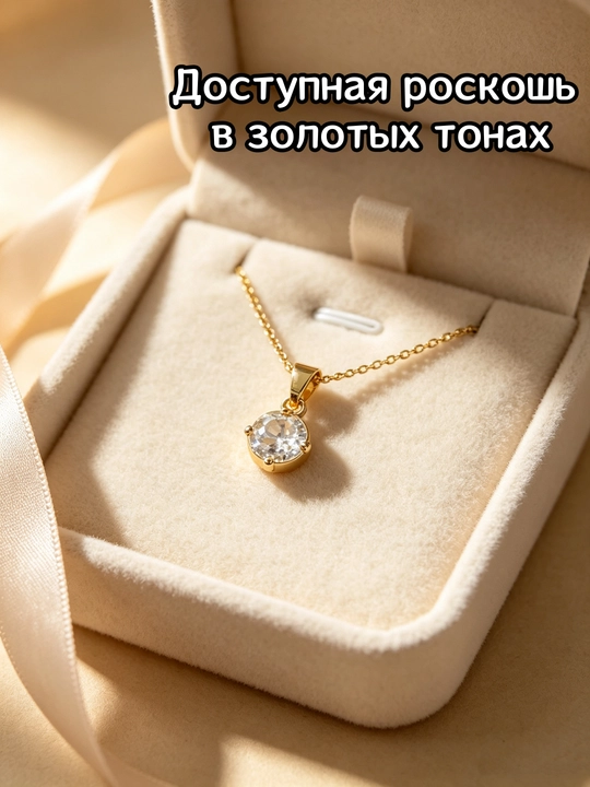 Лёгкая подвеска – нежная, подходит ко всему, осветляет кожу - 