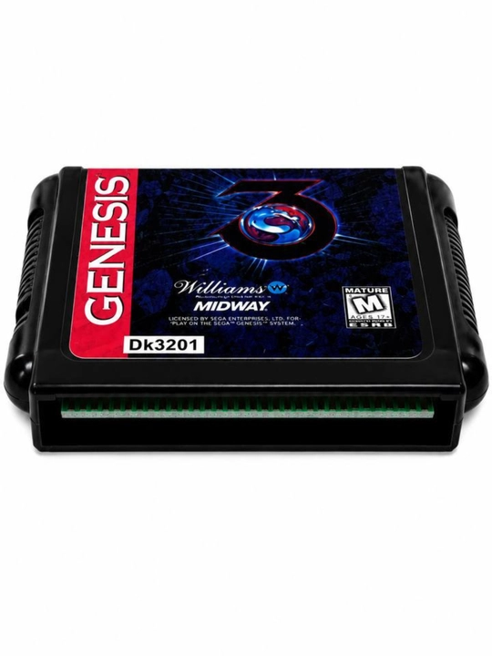Sega Mega Drive 16-Bit Contra Hard Corps kartriji  MK3 Battletoads Top Gear 2