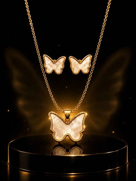 Комплект украшений, Van Cleef, для девушек, комплект, с цепочкой - 