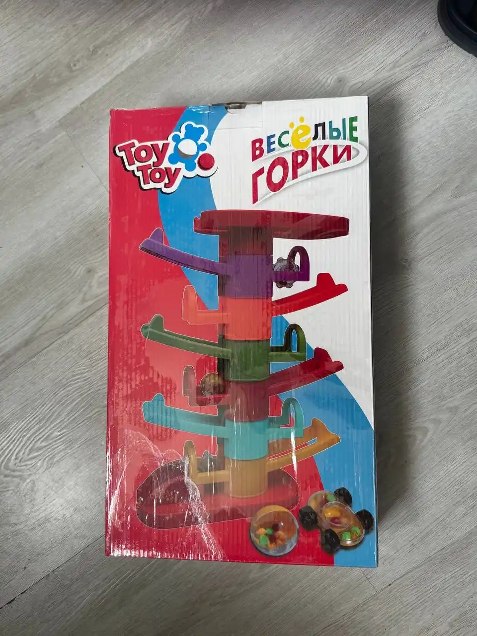 Весёлая шариковая гонка – развивающая игрушка с машинками