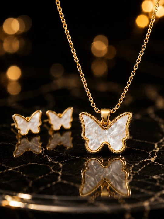 Комплект украшений, Van Cleef, для девушек, комплект, с цепочкой
