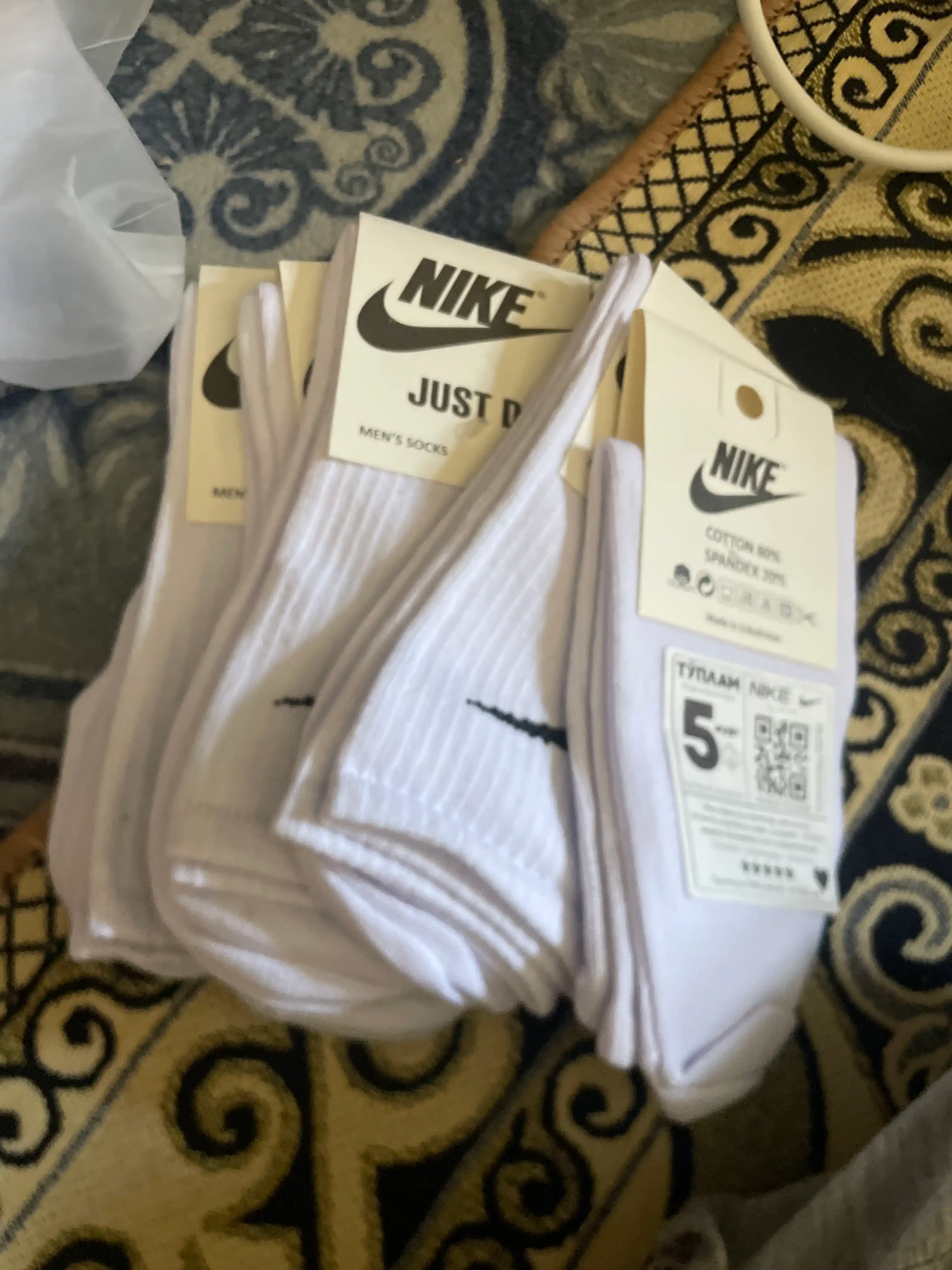 Носки Nike длинные, 5 пар, 36-41, высокие спортивные гетры, мужские и женские