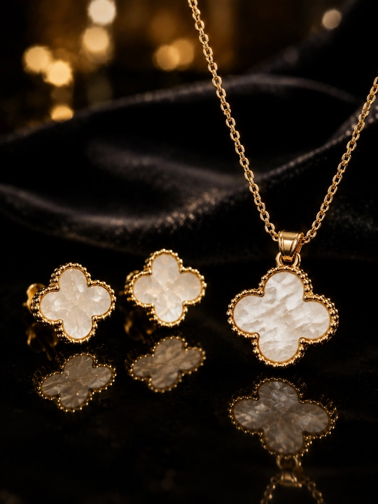 Комплект украшений, Van Cleef, для девушек, комплект, с цепочкой