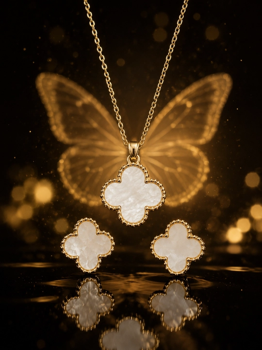 Комплект украшений, Van Cleef, для девушек, комплект, с цепочкой