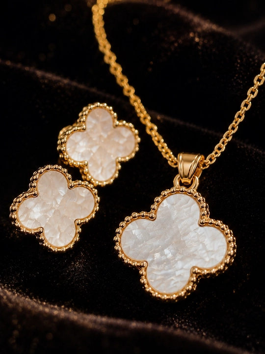 Комплект украшений, Van Cleef, для девушек, комплект, с цепочкой - 