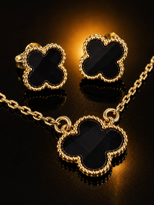 Комплект украшений, Van Cleef, для девушек, комплект, с цепочкой