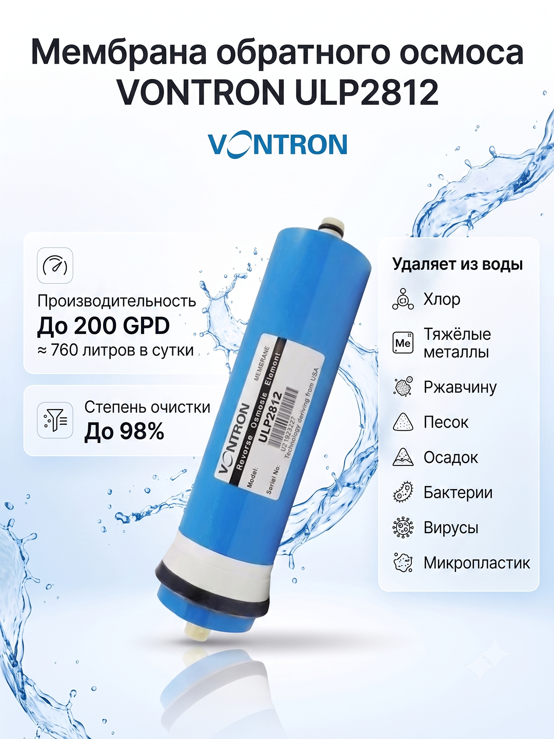 Мембрана Vontron ULP2812-200G - 