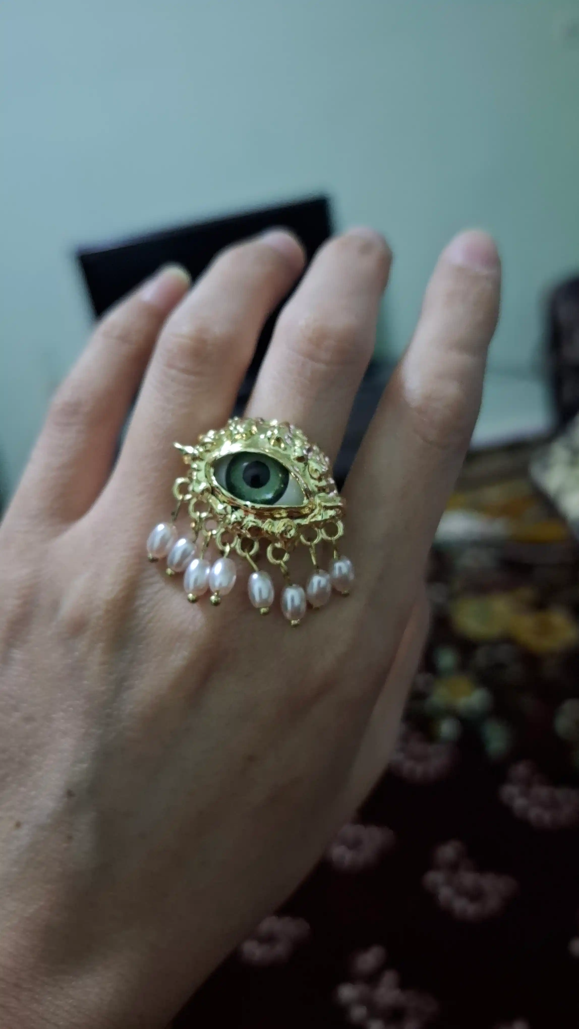 Кольцо «Глаз» в стиле Schiaparelli