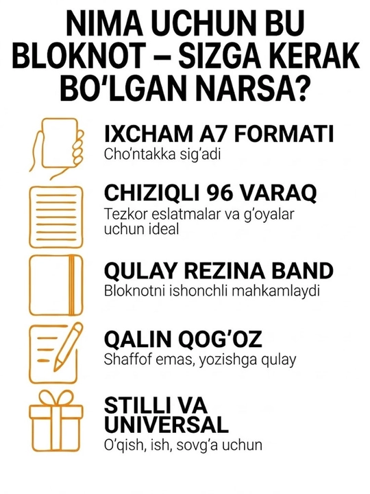 A7 o'lchamli kichik chiziqli bloknot, sun'iy teri qoplamali yozuv daftarchasi, 1 ta