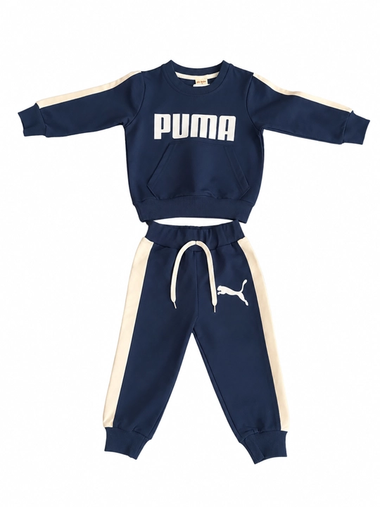 PUMA bolalar sport kostyumi 2–4 yosh, qiz va o‘g‘il bolalar uchun paxtali to‘plam