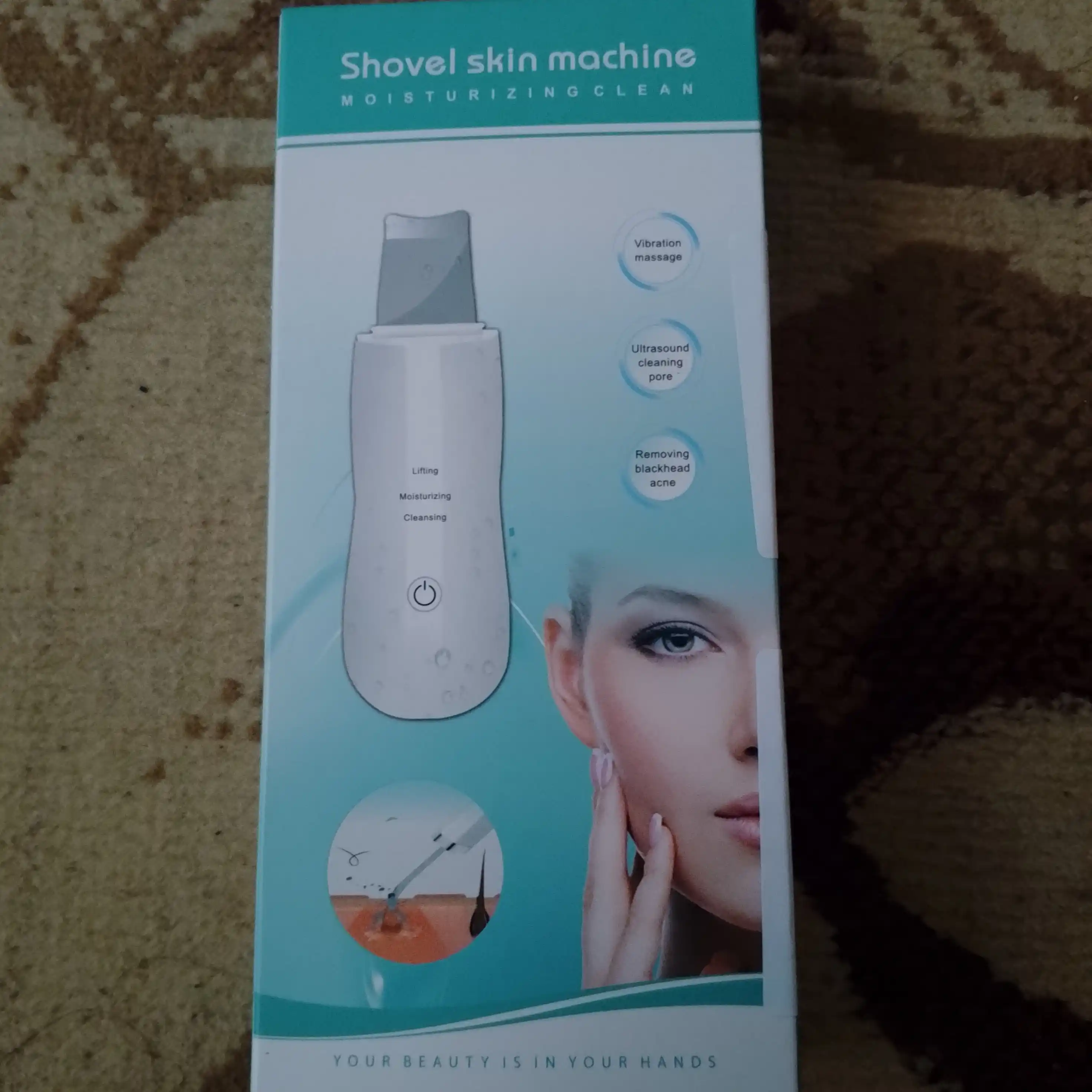 Ультразвуковой аппарат для чистки лица и лифтинга Sonic Skin Scrubber с USB зарядкой