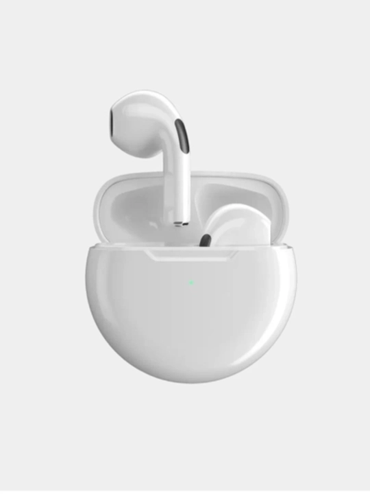 Pro 6 Simsiz Bluetooth 5.3 TWS Quloqchin, Sensorli Boshqaruv va Zaryadlash Qutisi