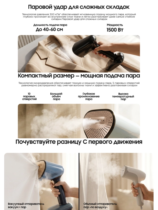 Hofmann qo‘l bug‘latgichi, 1800 Vt, 220 ml, elektron boshqaruvli