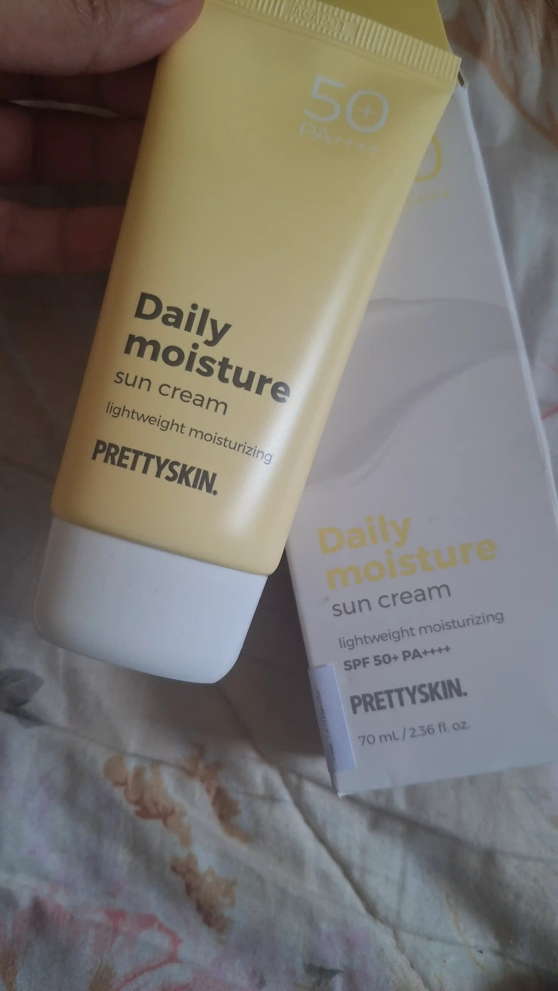 Pretty Skin Yuz uchun namlovchi, quyoshdan himoyalovchi krem SPF50+ PA++++ , 70 ml