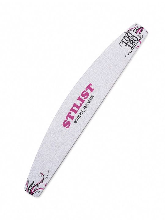 Пилка для ногтей STILIST 100/180 грит двухсторонняя для маникюра STILIST_STORE