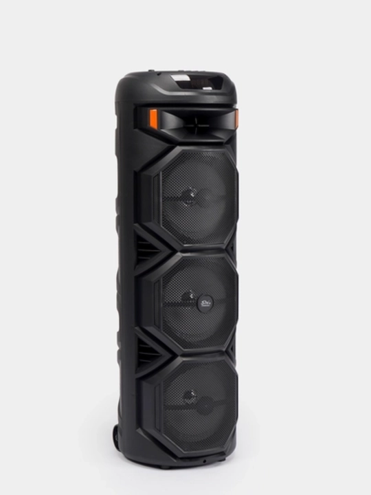 Ko‘p funksiyali Bluetooth karaoke kolonkasi RGB LED, simsiz mikrofon va pult bilan