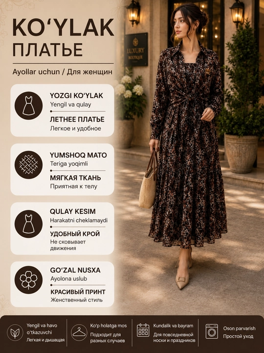 Midi ko'ylak komlekt dvoyka ayollar uchun sarafanli ko'ylak yoz trent ko'ylak va rubashka