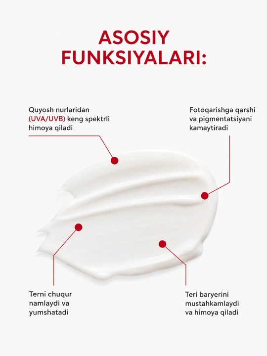 MODAILY SPF 50 yuz kremi, quyoshdan himoya,namlovchi krem, kunduzgi krem, SPF, yuz parvarishi