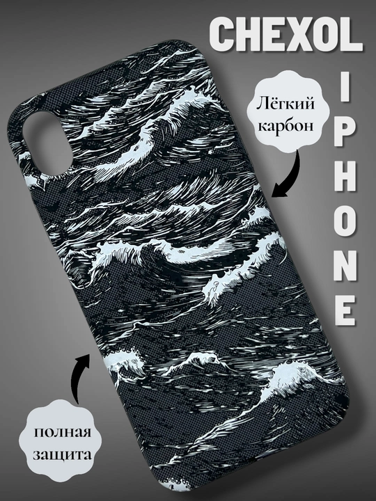 Chexol Iphone karbon 11/12/13/14/15/16/17/PRO va PRO MAX