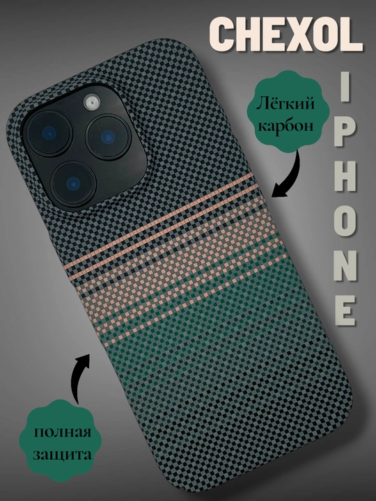 Chexol Iphone karbon 11/12/13/14/15/16/17/PRO va PRO MAX