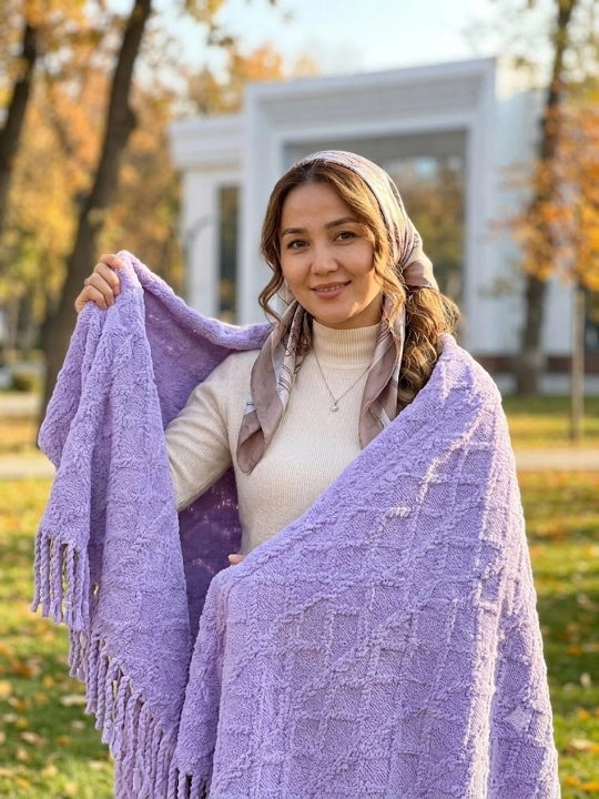 Мягкий плед покрывало премиум