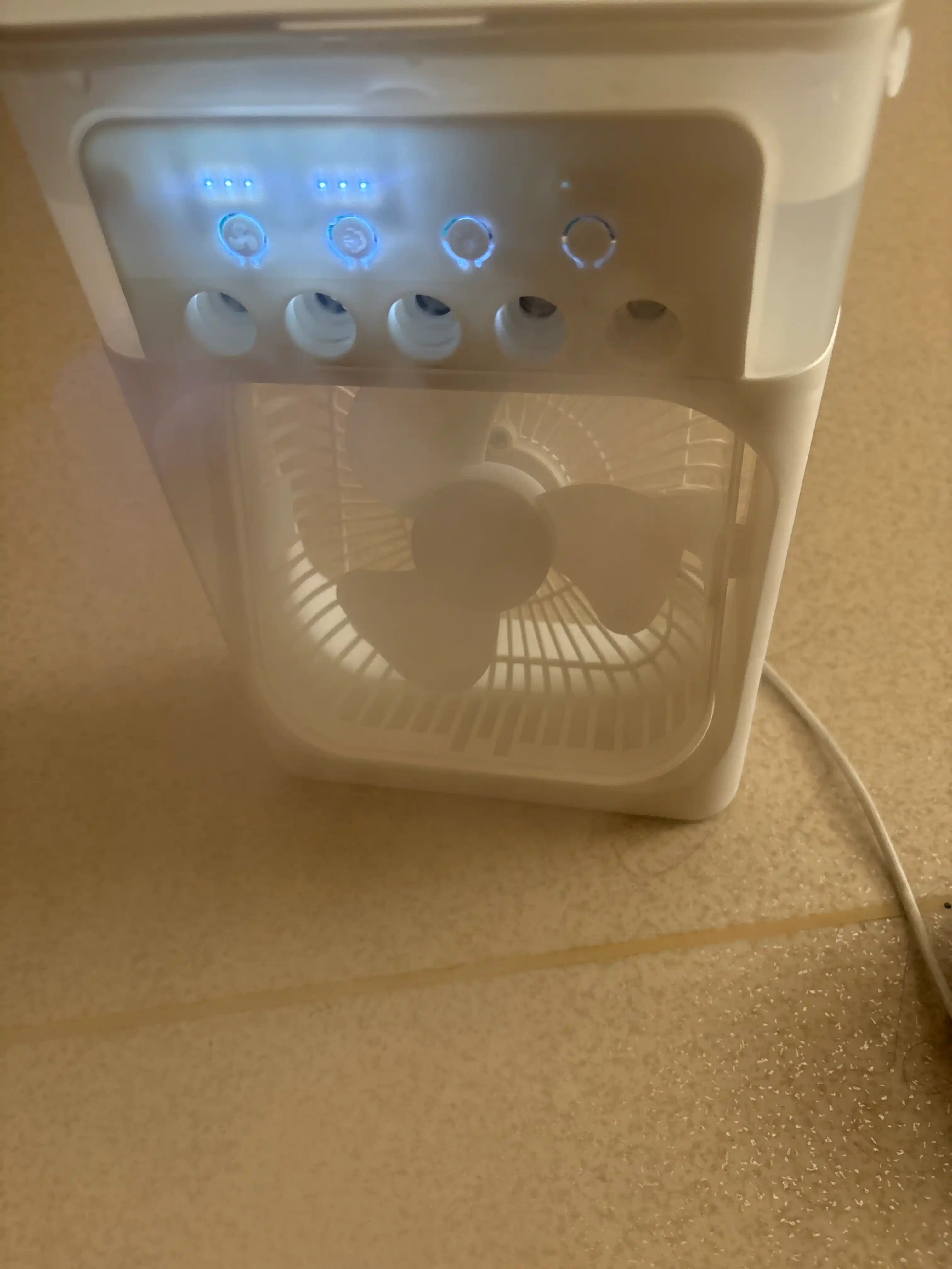 Portativ mini konditsioner, namlagich, mini ventilyator, 3 tasi 1 da
