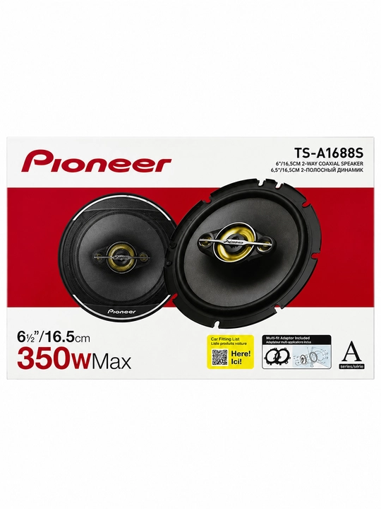 Avto kalonka PIONEER TS-A1688S 16,5 sm qora 350W 4 yoʻlli