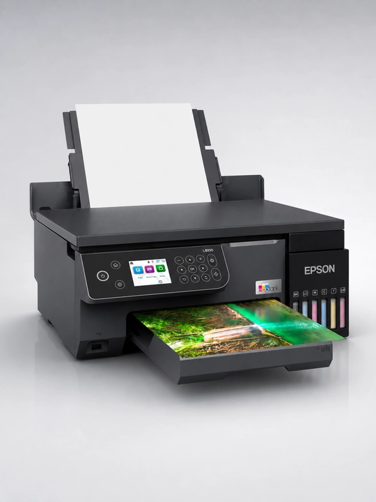 МФУ Epson EcoTank L8100, фотопринтер 3 в 1, Wi-Fi, CD/DVD и ID-карты - 