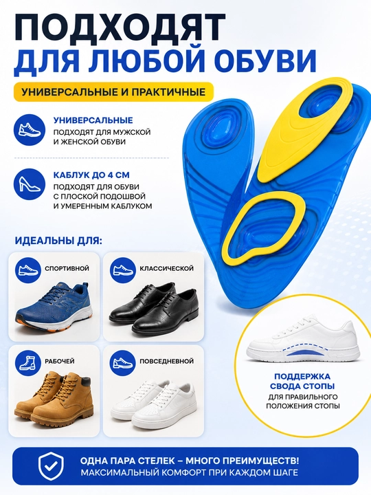 Poyabzal uchun ortopedik silikon poshna tagliklari, tovon shporasi bilan